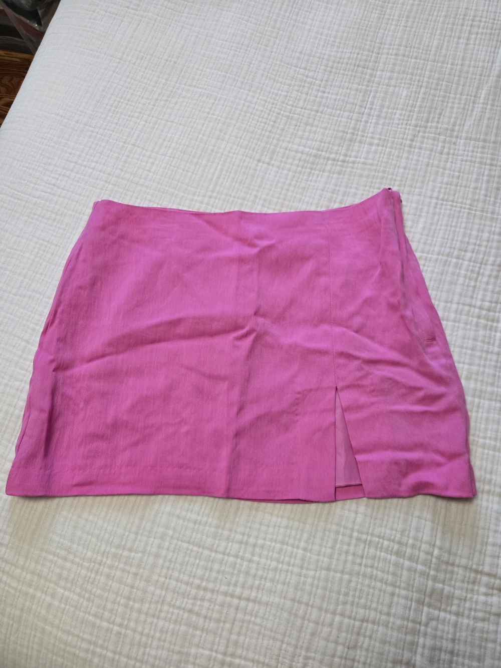 NWT H&M Women's Pink Mini Skirt with Front Slit
